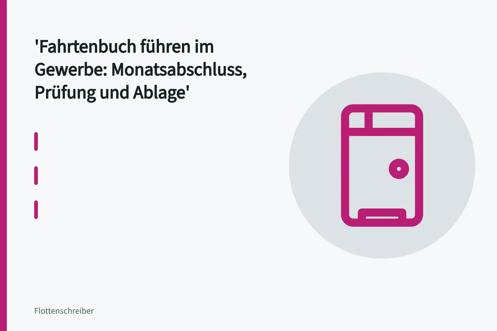 Aufgeschlagenes Fahrtenbuch mit handschriftlichen Einträgen im Firmenwagen